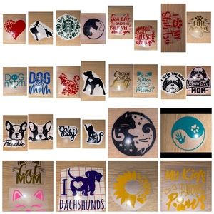 Cat Dog Pet Vinyl Decal ‼️READ DESCRIPTION‼️ Handmade/Homemade